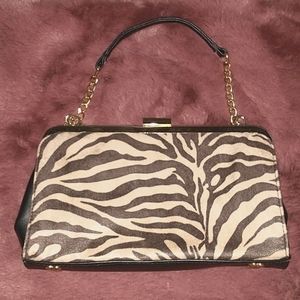 Y2k zebra print purse